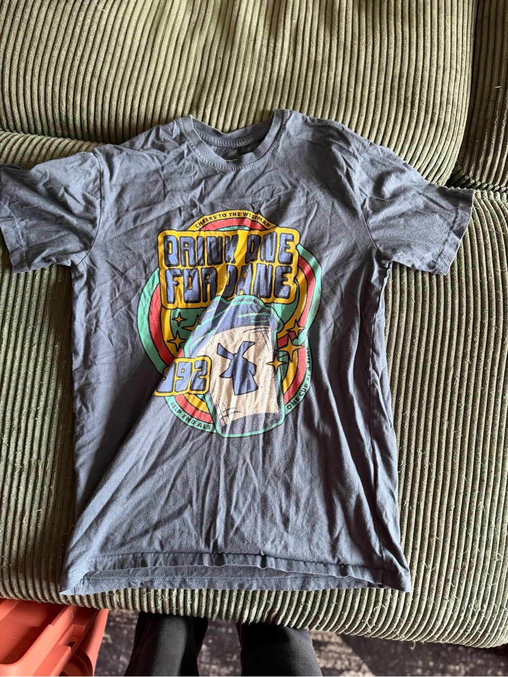 Dutch Bros Gray Short Sleeve Tee with Retro Multi-Color Graphic